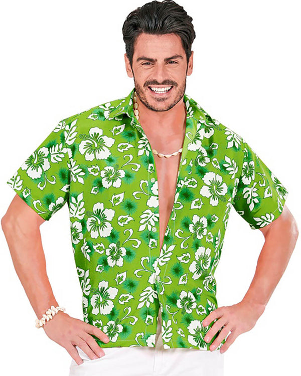 Green Hawaiian Mens Shirt
