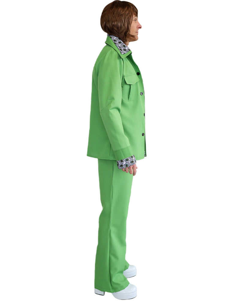 70s Green Suit Mens Costume