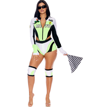 Green Light Go Racer Womens Costume