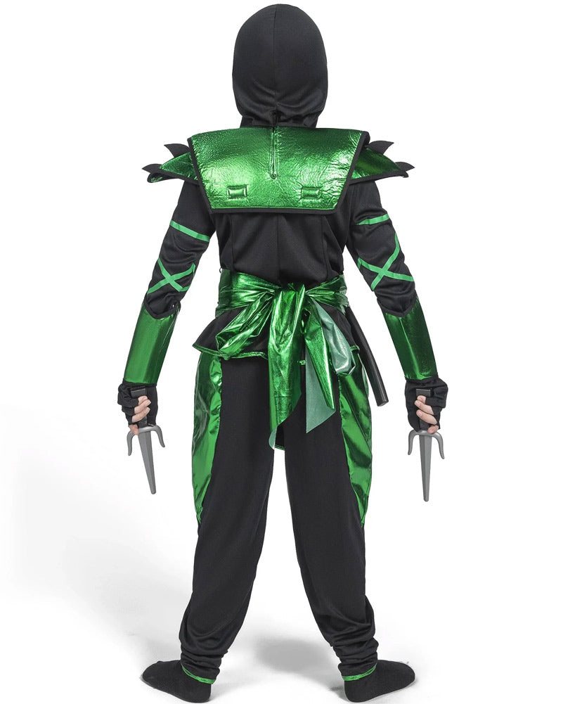 Green Ninja Complete Boys Costume