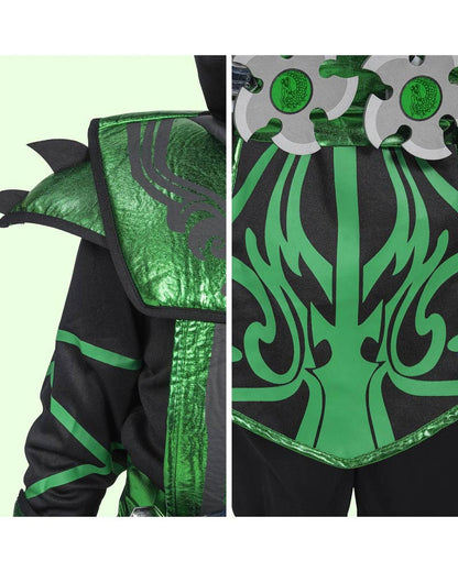 Green Ninja Complete Boys Costume