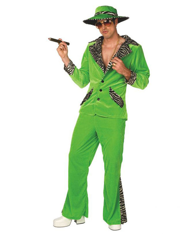 Green Pimp Daddy Mens Costume