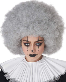 Jumbo Grey Afro Halloween Wig