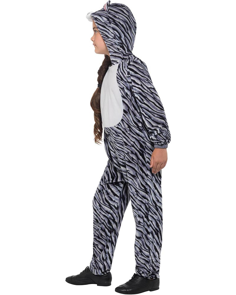 Grey Tabby Cat Kids Costume
