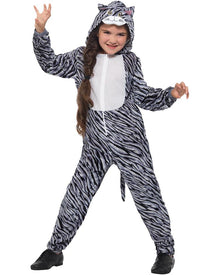 Grey Tabby Cat Kids Costume