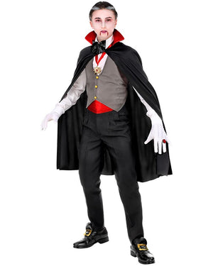 Grey Vest Vampire Boys and Teens Costume