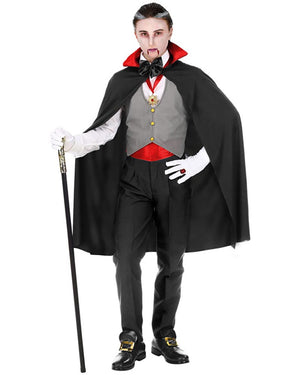 Grey Vest Vampire Boys and Teens Costume