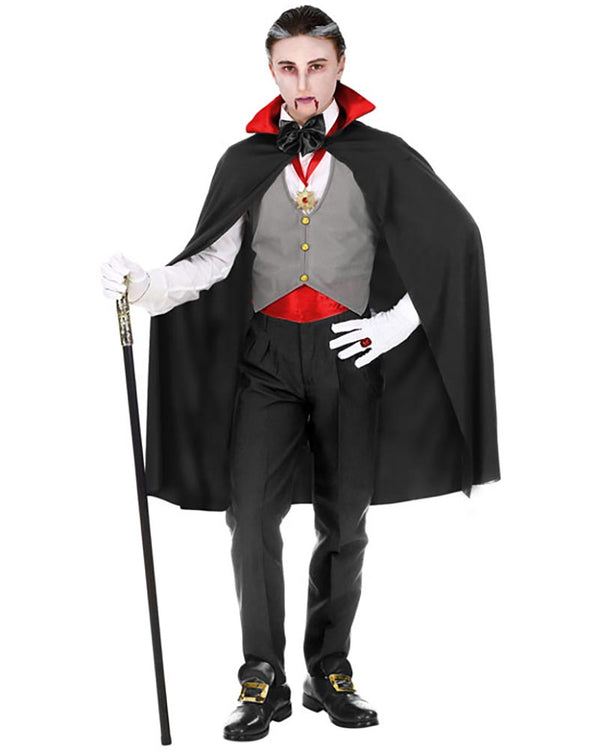 Grey Vest Vampire Boys and Teens Costume