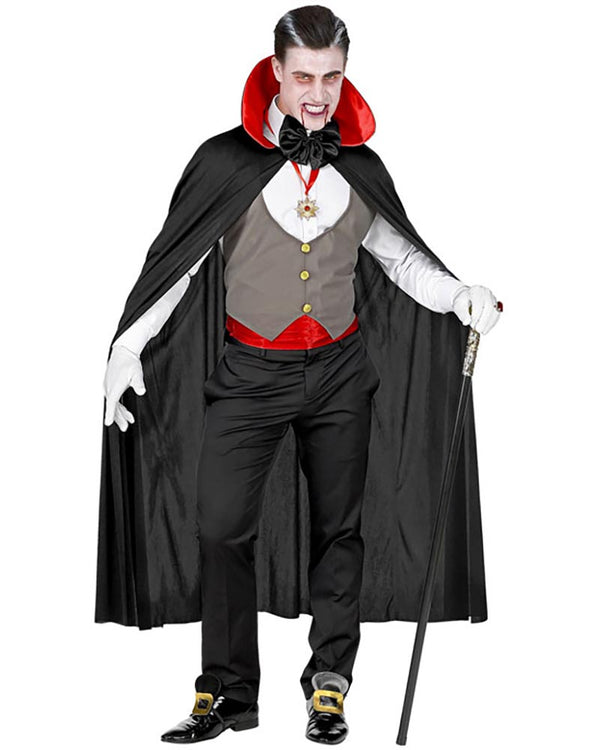 Grey Vest Vampire Mens Costume