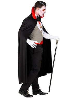 Grey Vest Vampire Mens Costume