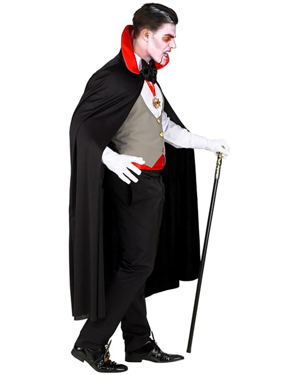 Grey Vest Vampire Mens Costume