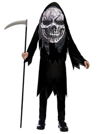 Grim Reaper Big Head Boys Costume 8-10 Years