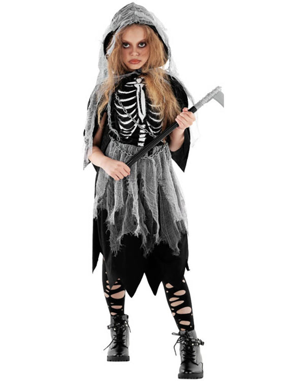 Grim Reaper Dress Girls Costume