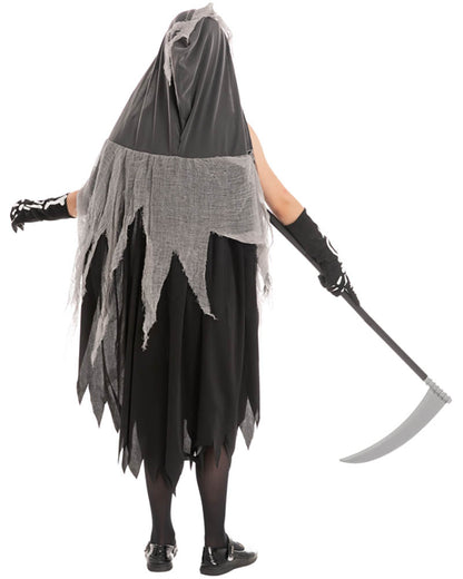 Grey Grim Reaper Girls Costume