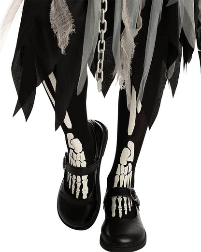 Grey Grim Reaper Girls Costume