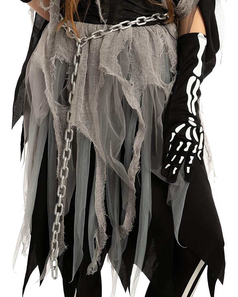 Grey Grim Reaper Girls Costume