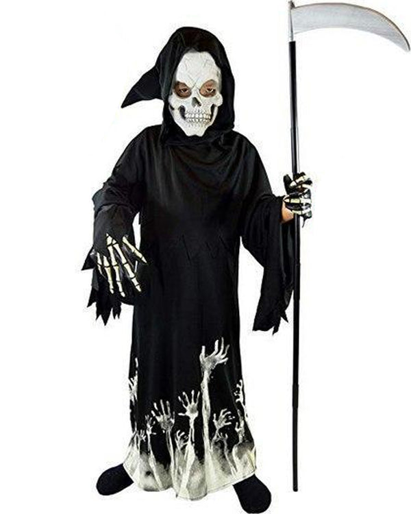 Grim Reaper Glow in the Dark Complete Boys Costume