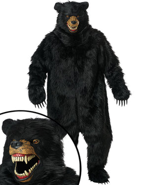 Grizzly Bear Black Deluxe Adult Costume