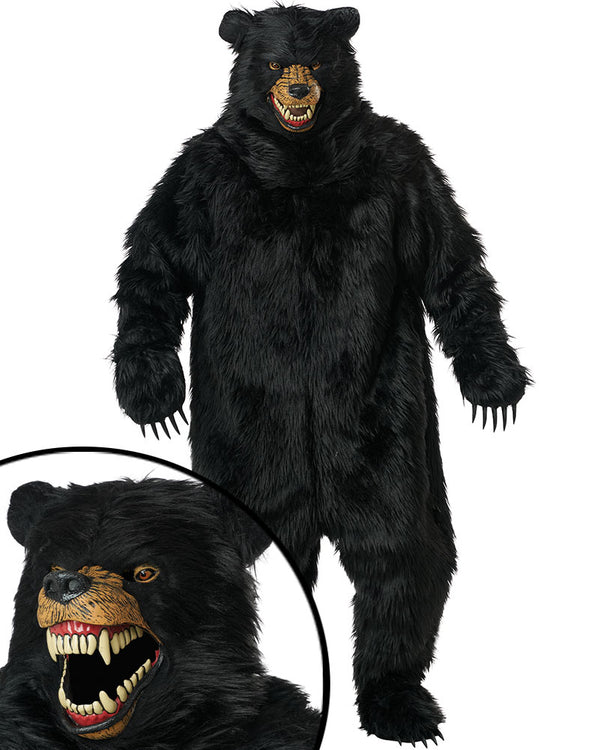 Grizzly Bear Black Deluxe Adult Costume