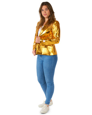 70s Groovy Gold Opposuit Womens Jacket