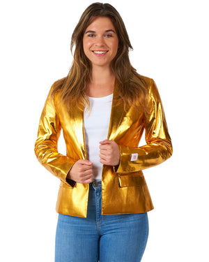 70s Groovy Gold Opposuit Womens Jacket