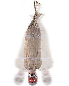Light Up Hanging Cocoon Corpse Halloween Animatronic 89cm