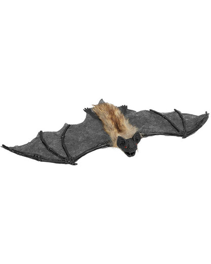 Hairy Bat Hanging Halloween Decoration 40cm