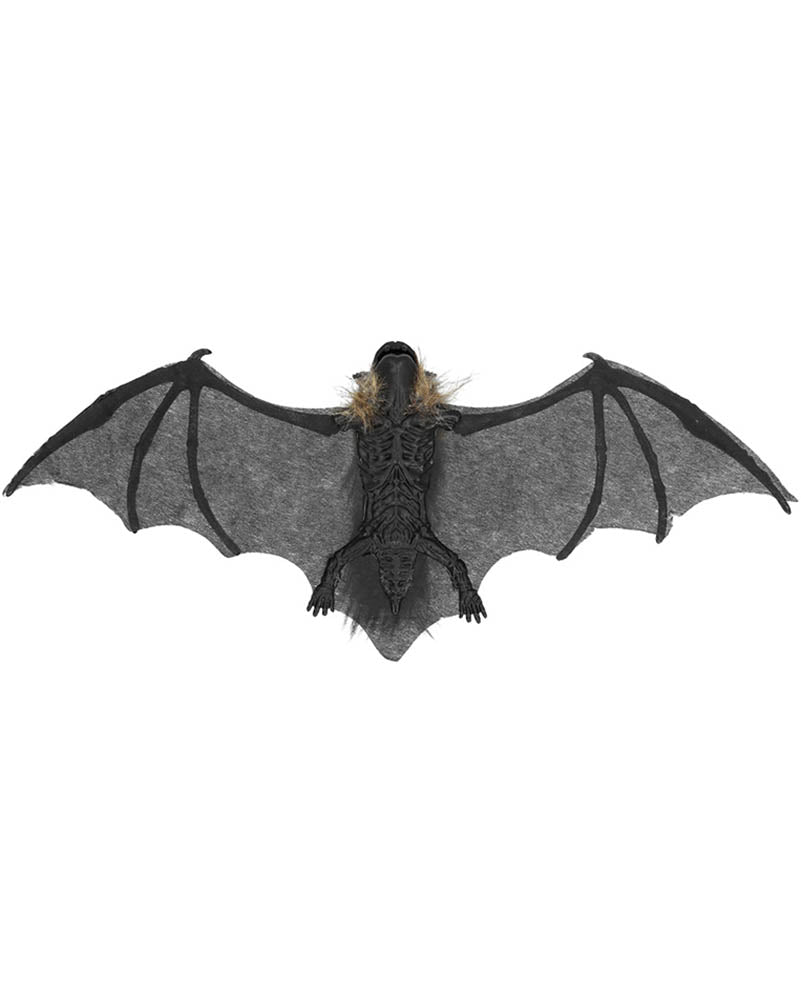 Hairy Bat Hanging Halloween Decoration 40cm