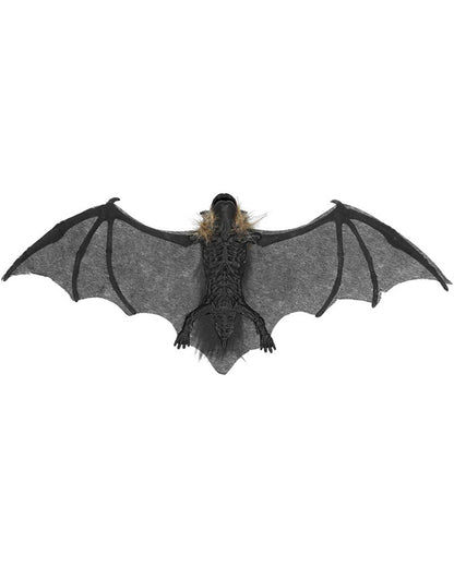 Hairy Bat Hanging Halloween Decoration 40cm