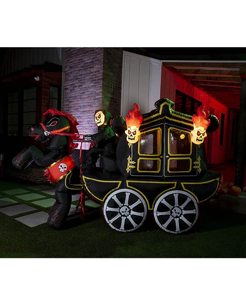 Halloween Carriage Lawn Inflatable 3.6m