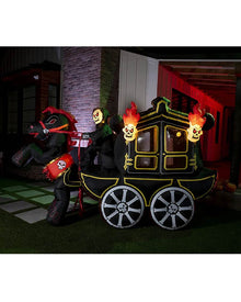 Halloween Carriage Lawn Inflatable 3.6m