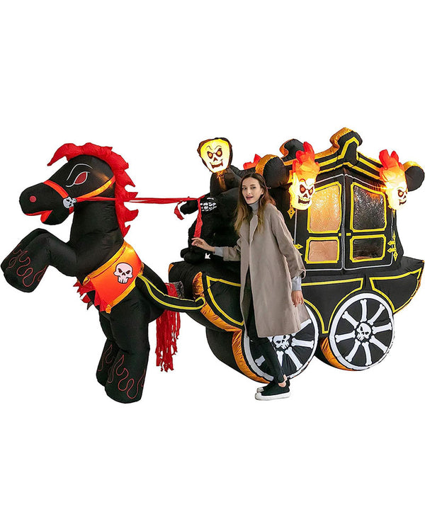 Halloween Carriage Lawn Inflatable 3.6m