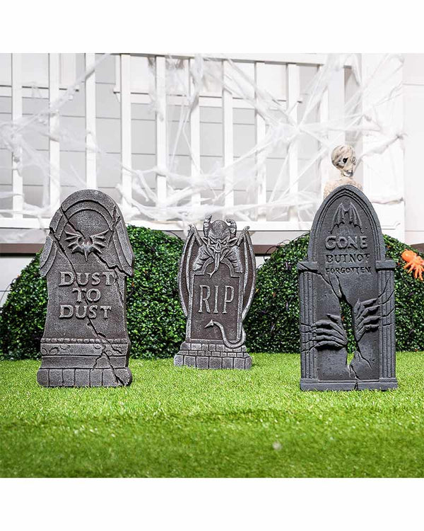 Halloween Demon Foam Tombstone Pack of 5