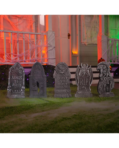 Halloween Demon Foam Tombstone Pack of 5