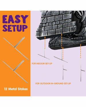 Halloween Demon Foam Tombstone Pack of 5