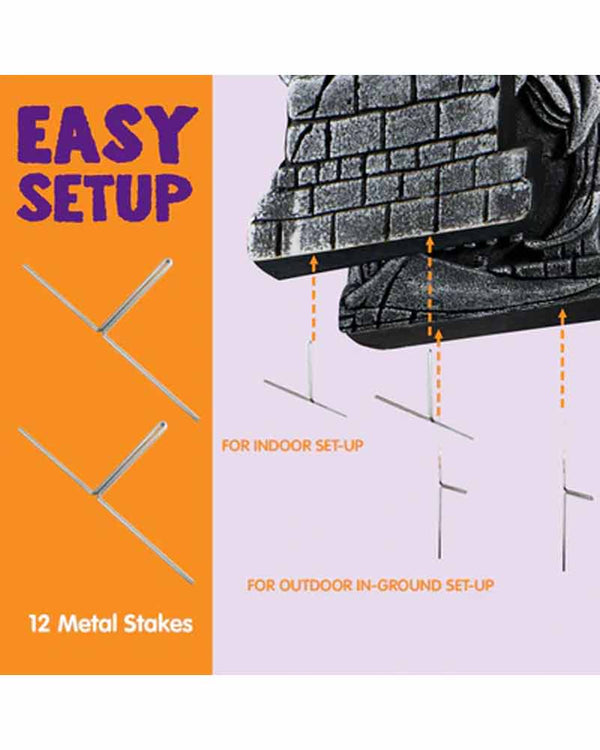 Halloween Demon Foam Tombstone Pack of 5