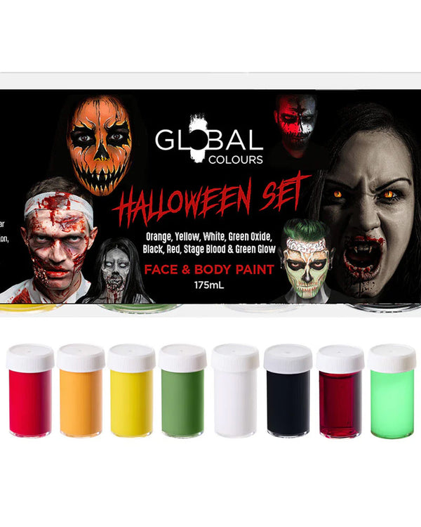 Halloween Face and Body Paint Pack of 8