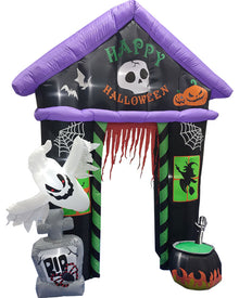 Haunted House Arch Halloween Lawn Inflatable 2.7m
