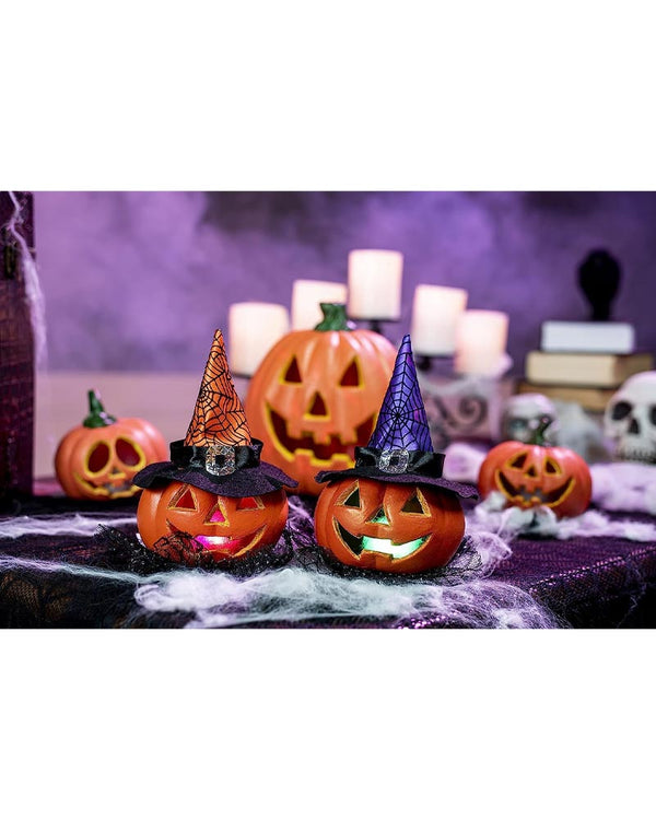 Halloween Pumpkin Light Up Decoration Pack of 5