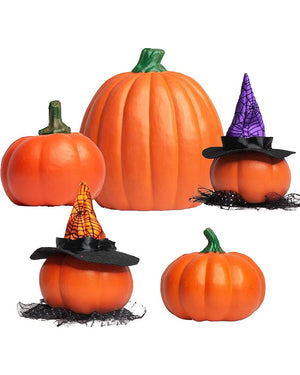 Halloween Pumpkin Light Up Decoration Pack of 5
