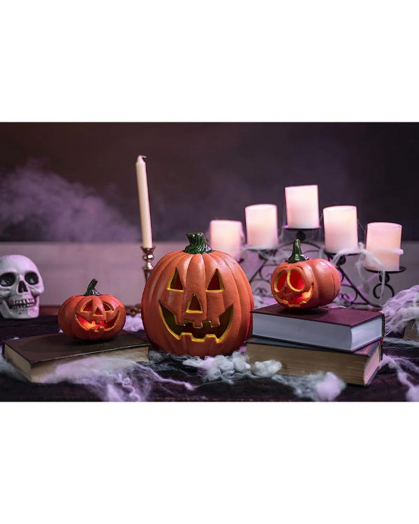 Halloween Pumpkin Light Up Decoration Pack of 5