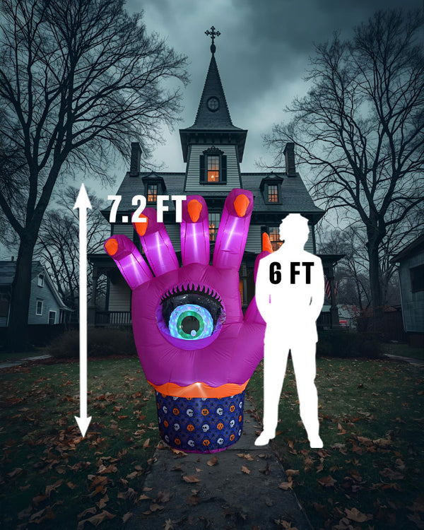 Hand Spinning Globe Eye Lawn Inflatable 2.2m