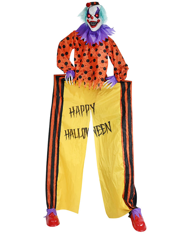 Hanging Clown Curtain Animated Decoration 2.8m