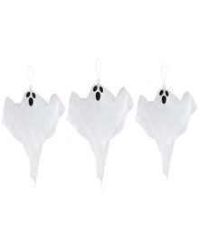 Hanging Ghosts Halloween Decoration Pack of 3