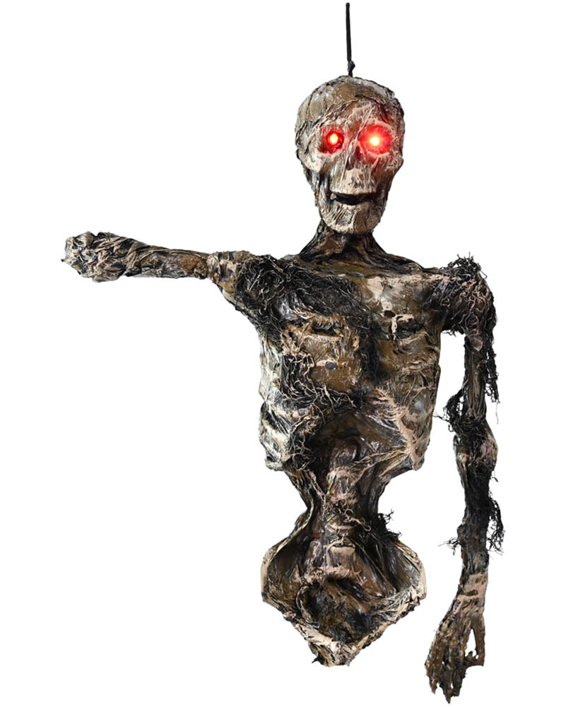 Hanging Half Body One Arm Skeleton Halloween Decoration 54cm