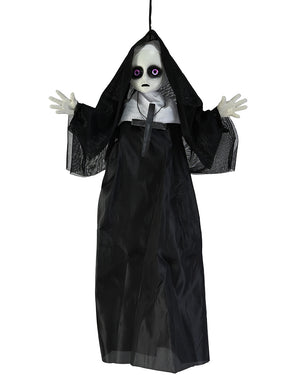 Hanging Haunted Nun Decoration 50cm