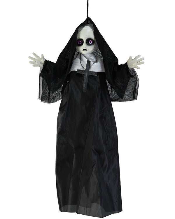 Hanging Haunted Nun Decoration 50cm