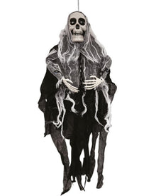 Hanging Mini Black Ghoul Hanging Animated Halloween Decoration 60cm