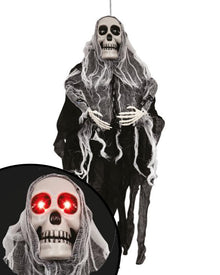Hanging Mini Black Ghoul Hanging Animated Halloween Decoration 60cm