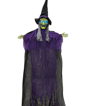 Hanging Witch With Light And Sound Animatronic 3.6m